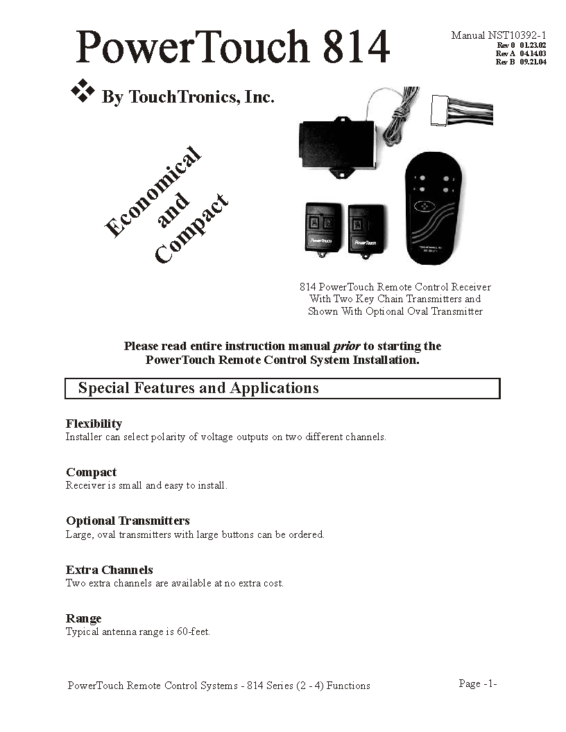 P814 PowerTouch Rev B