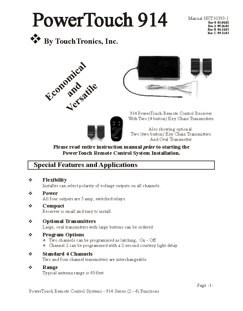 P914 PowerTouch Rev C