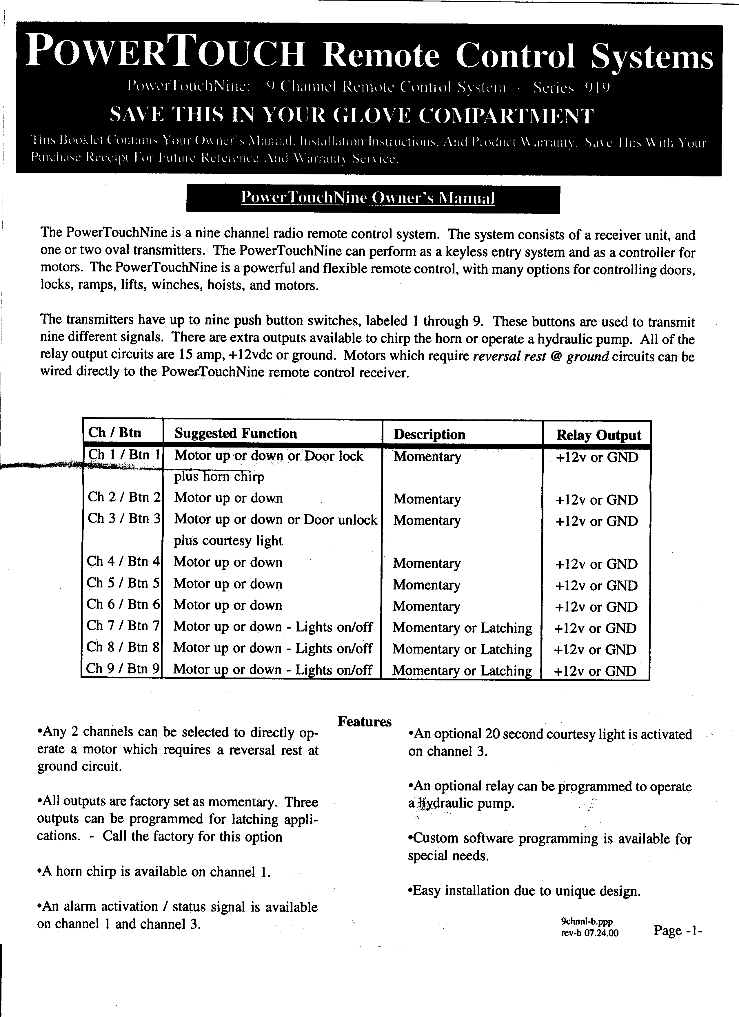 P919 PowerTouch Rev B